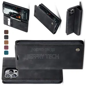 Magnetic Leather Flip Case for Apple iPhone 14 Plus Max