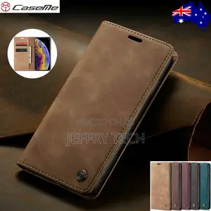 Caseme Magnetic Leather Walletcase iPhone 14