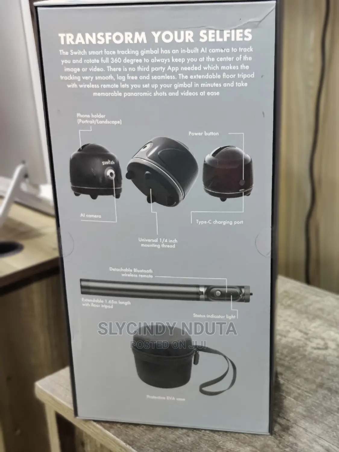 Switch Smart Selfie Face Tracking Al Gimbal (New)