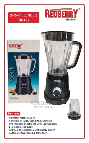 2 in 1 Redberry Blender