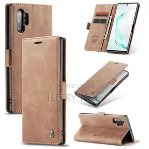 Caseme Samsung Galaxy Note 10 Plus Leather Wallet Case Black