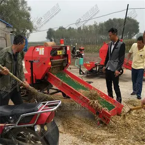 Green Hay Baling and Wrapping Machine
