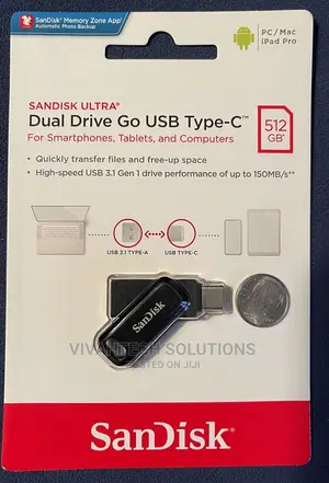 Sandisk 512gb Ultra Dual Drive Go Usb Type-C Flash Drive (Sd