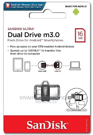Sandisk 16GB Ultra Dual M3.0 USB 3.0 OTG Flash Disk Drive