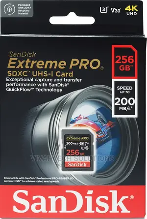 Sandisk 256GB Extreme PRO 170mbps