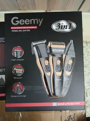 Geemy 3 in 1 Electric Rechargeable Shaver / Hair Trimmer