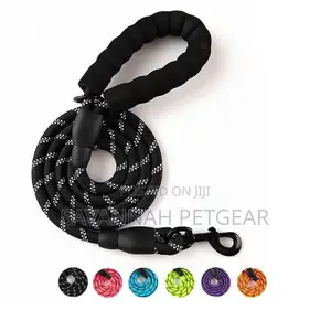 Reflective Rope Dog Leash With Padded Handle