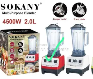 Sokany Blender Blender 2litres Jar
