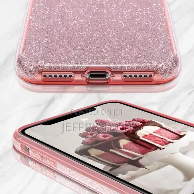 Silicone Case Cover for iPhone 11 Pro ( Pink Glitter Case)