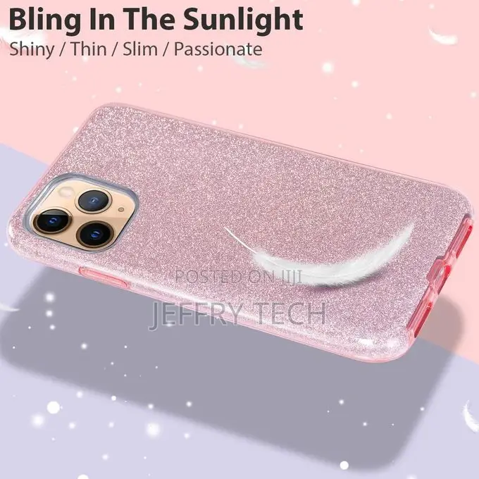 Silicone Case Cover for iPhone 11 Pro ( Pink Glitter Case)