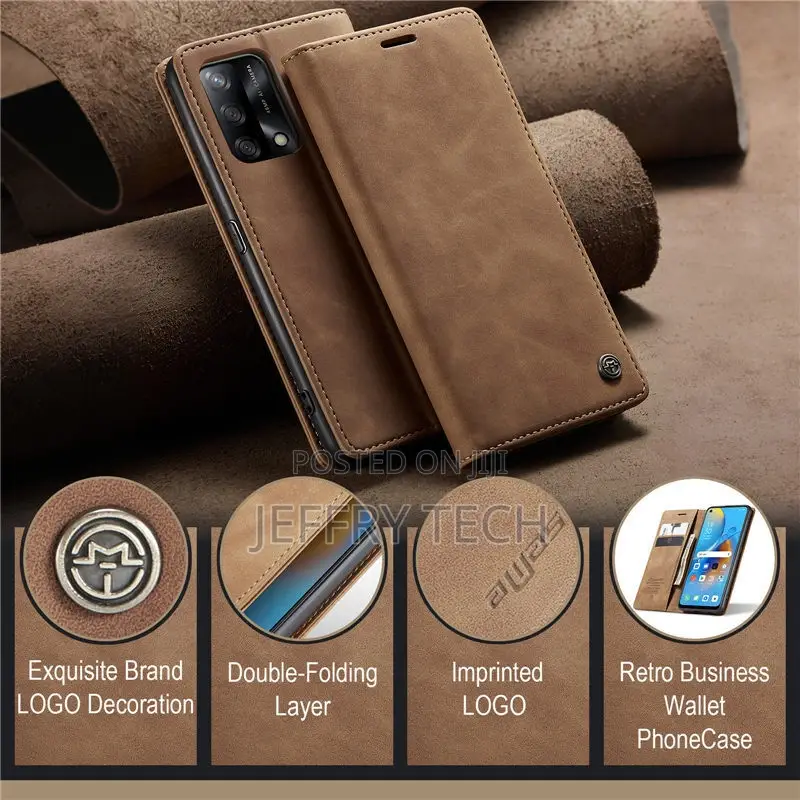 OPPO Reno 7/6 5G A96 A76 5G Wallet Case Shockproof Leat