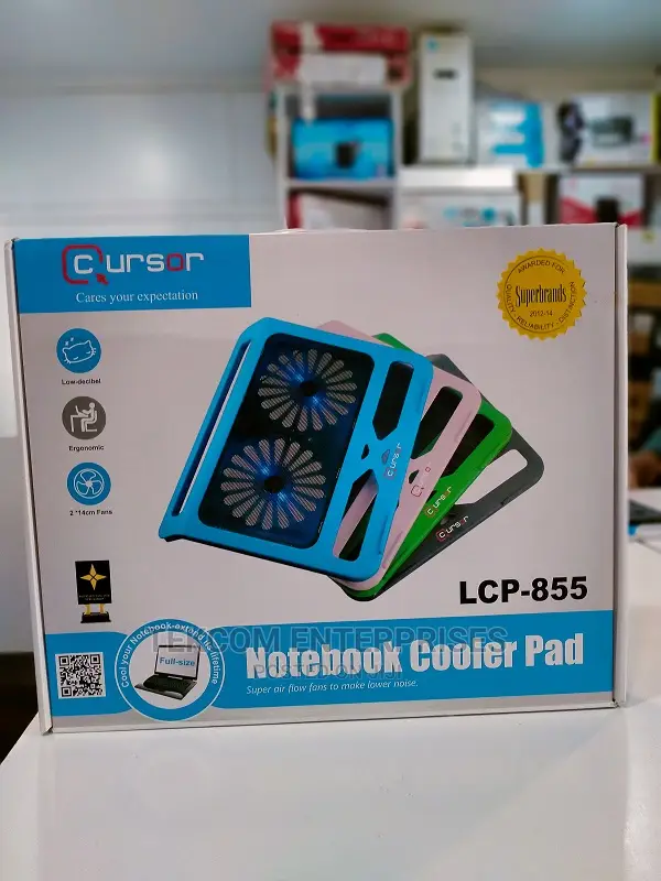 Cursor Laptop Notebook Dual Cooling Pad Stand LCP-855