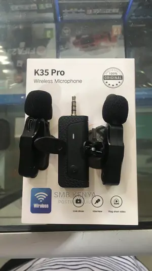 Dual Wireless Collar Lavalier Microphones