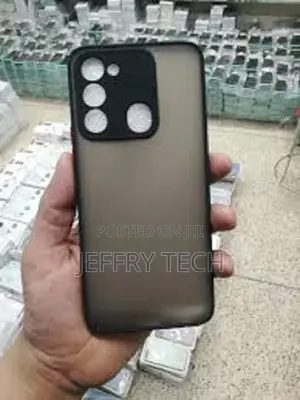 Tecno Spark 8C Camera Protection Smoke Case Matte Finish Mob