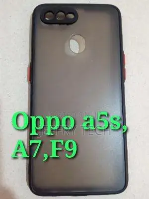 Back Cover for Oppo A5s | A7 | F9 Camera Protection Smoke Co