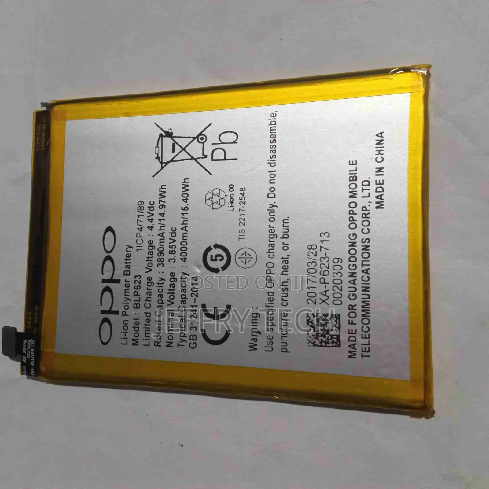 Oppo F3 Plus/R9s Battery Blp623
