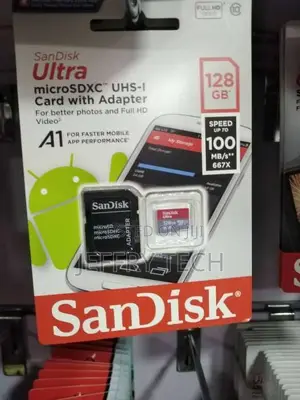 Sandisk 128GB Ultra Microsdxc UHS-I Memory Card With Adapter