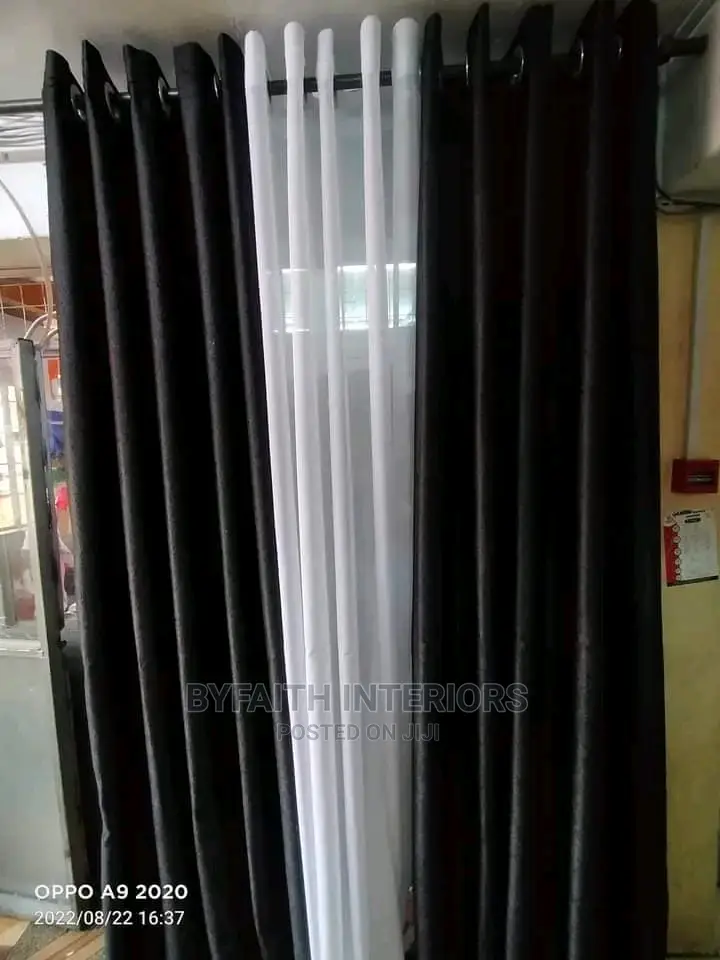Black Curtains Sheers