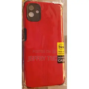 Samsung A04 Classy Back Cover Case: Red/Black.