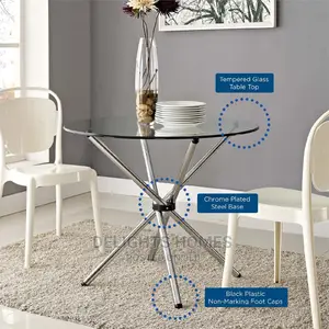Glass Outdoor/Indoor/Side Table With Collapsible Stands/Legs