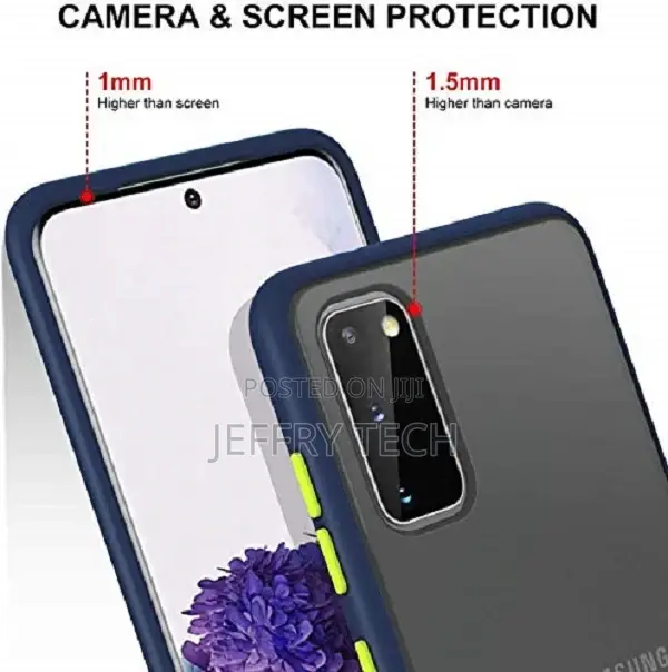 Matte Translucent Back Case for Samsung Galaxy S20 FE [Blue]