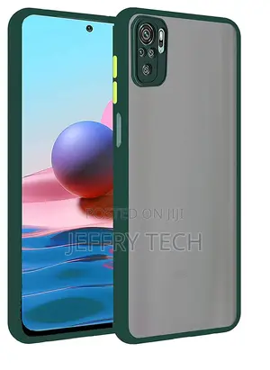 Smoke Back Cover Case Compatible for Redmi Note 10 (Green)