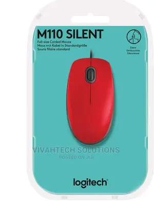 Logitech USB Silent Mouse M110S Red