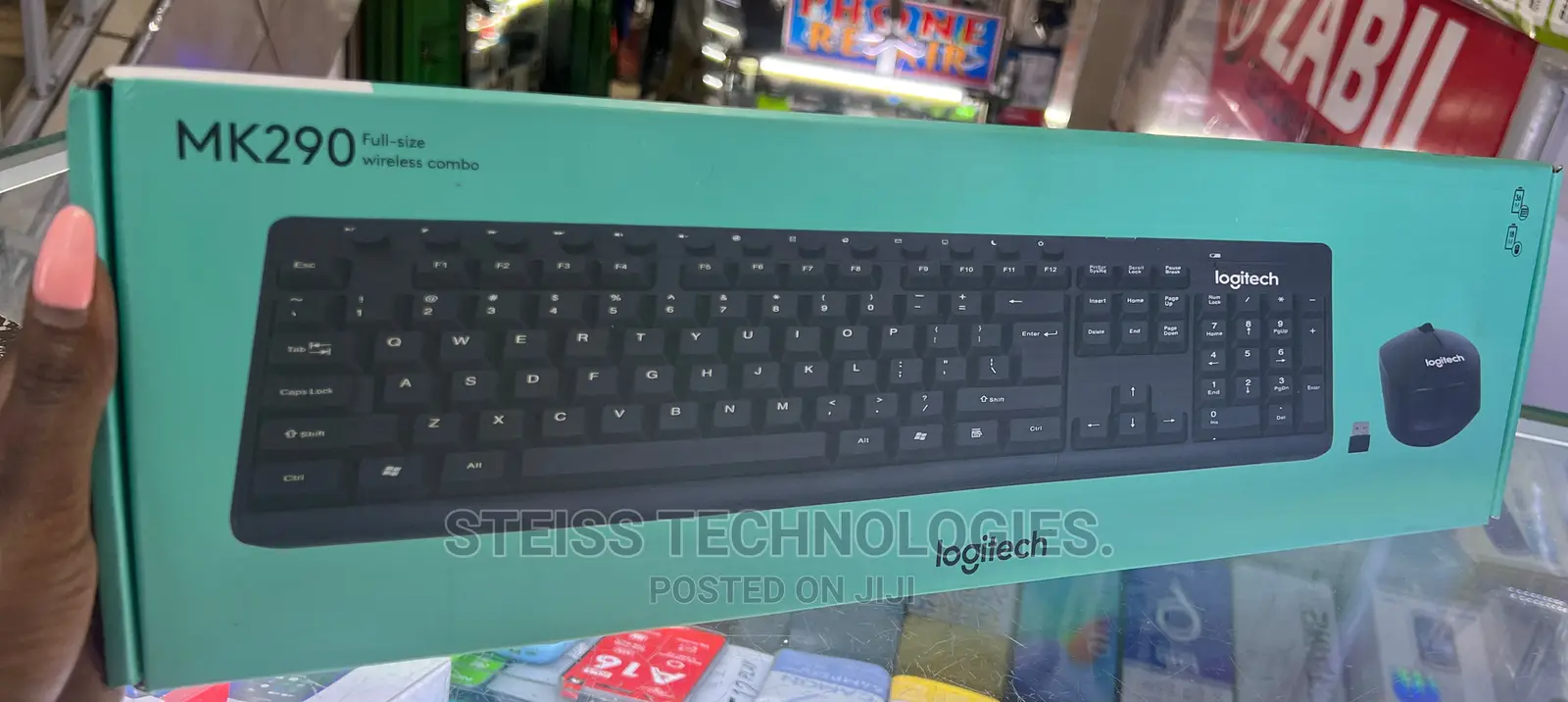 Logitech Wireless Keyboard.