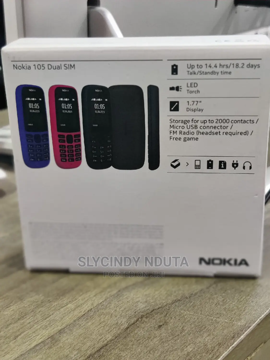 New Nokia 105 Black