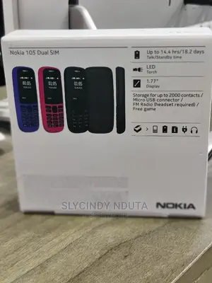 New Nokia 105 Black