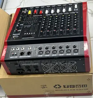Max PMX 606DU Professional Bluetooth Powered Mixer 6 Channel