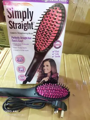 Ceramic Brush Hair Straightener
