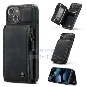 Caseme iPhone 13 Zipper Leather Wallet Case With RFID Blocki