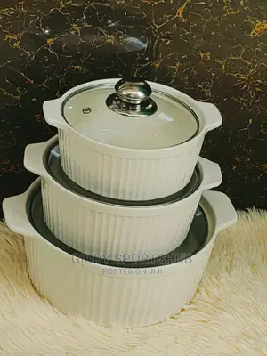 Ceramic Serving Bowls 3 Pcs Per Set Capacity ~1,2,3 Litres*