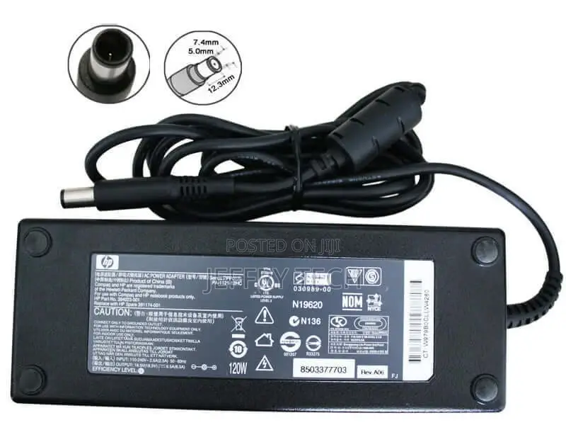 120W Genuine HP Laptop Charger AC Adapter Power Supply 60842