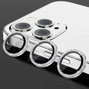 iPhone 14 13 12 11 Pro Max Metal Camera Lens Glitter Cover G