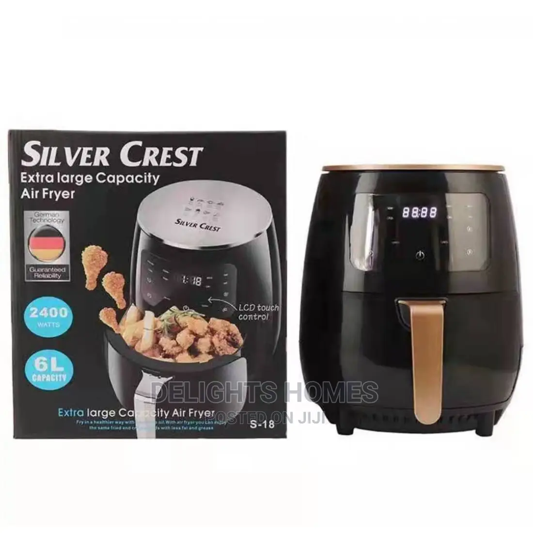 6litre Silver Crest Digital Air Fryer