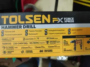 Hammer Drill 750W Tolsen Impact Drill Variable Speed 79505