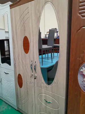 2 Door Beige Wardrobe