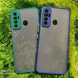 Tecno Spark 7P Smoke Matte Shockproof Hard Phone Back Cover