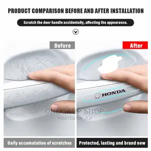 4pcs HONDA Branded Door Handle Transparent Film Anti Scratch