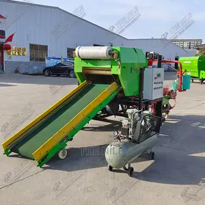 Feed Storage Strapping and Wrapping Machine