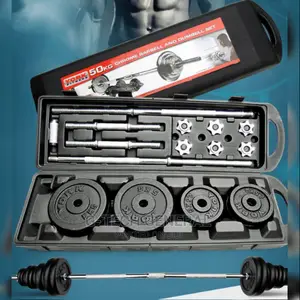 Generic 50 Kg Adjustable Dumbell to Barbell Weight.