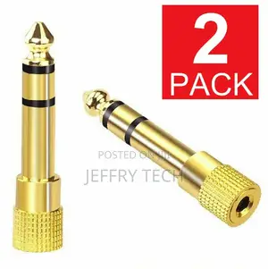 6.3mm 1/4" Male Plug to 3.5mm 1/8" Female Jack Stereo Headph