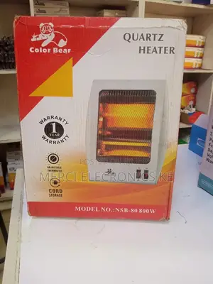 Quartz Room Heater. 800watts. White