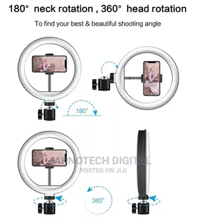 10" Ring Light With 2.1m Adjustable Tripod