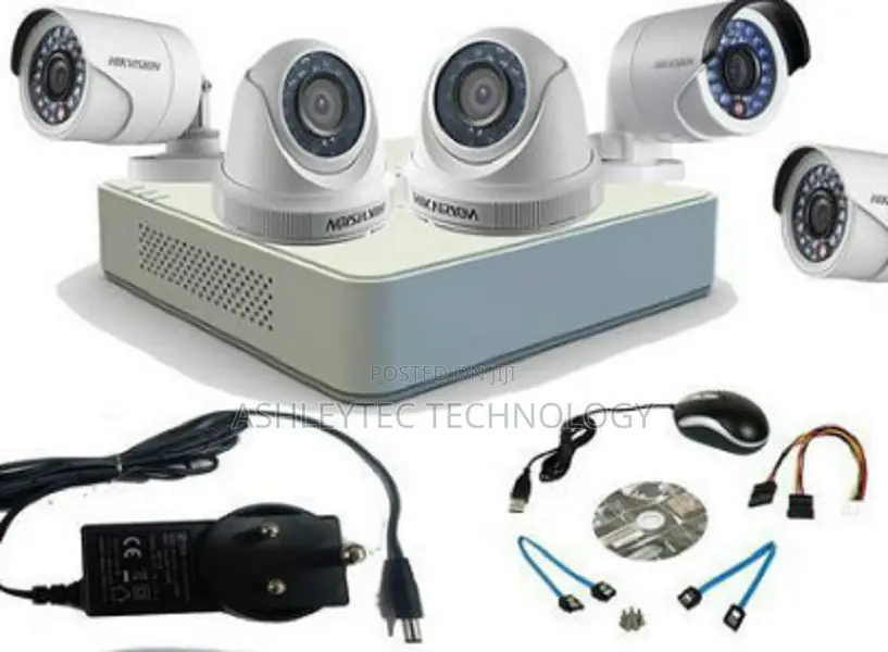 4 Cctv Camera Full Set Up and Installation