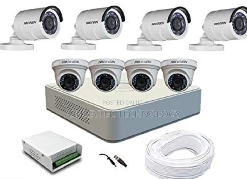 8 Cctv Camera Full Set Sale