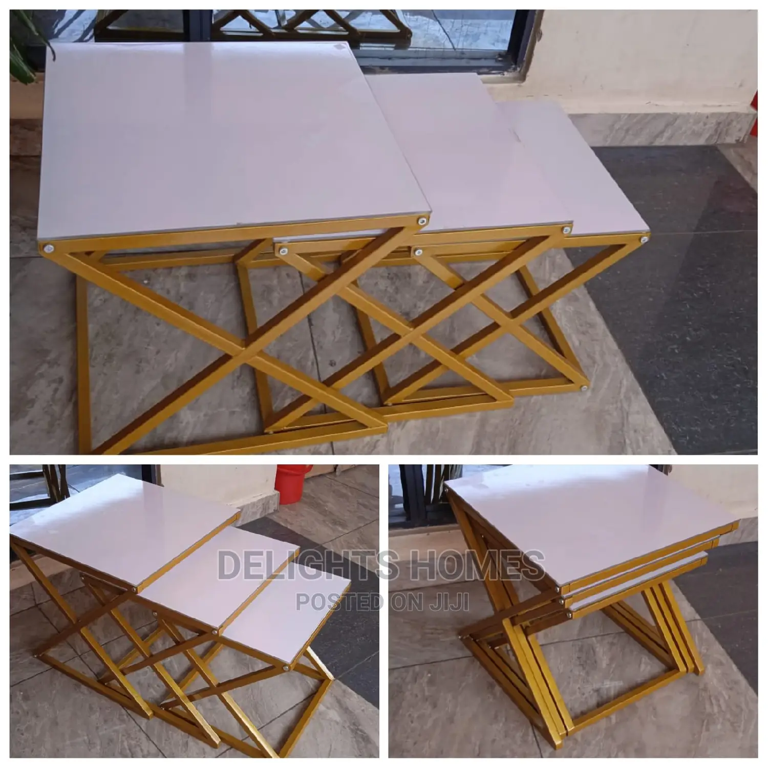 Glass Nesting Stools