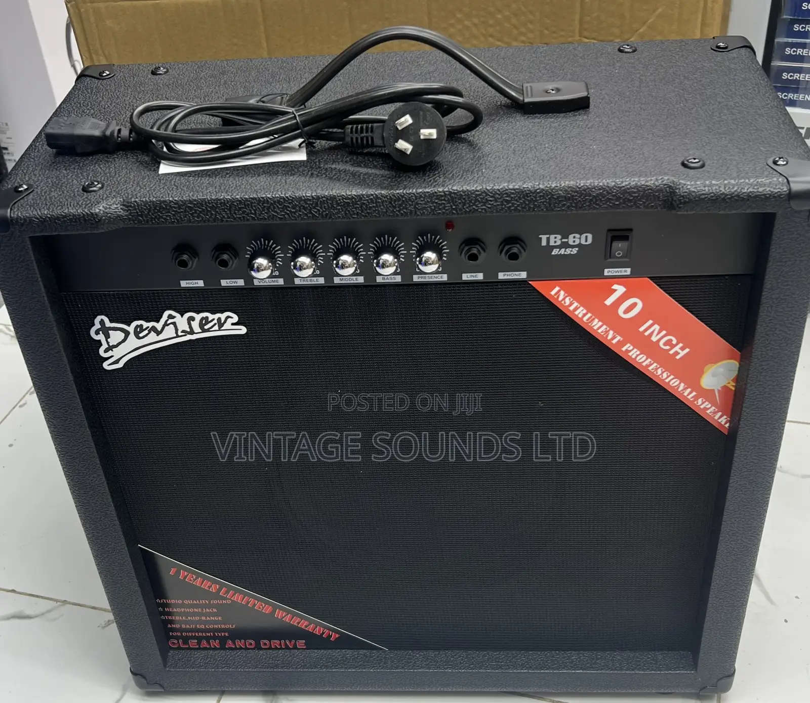 Deviser 60 Watt Bass Guitar Amplifier (Tb60)